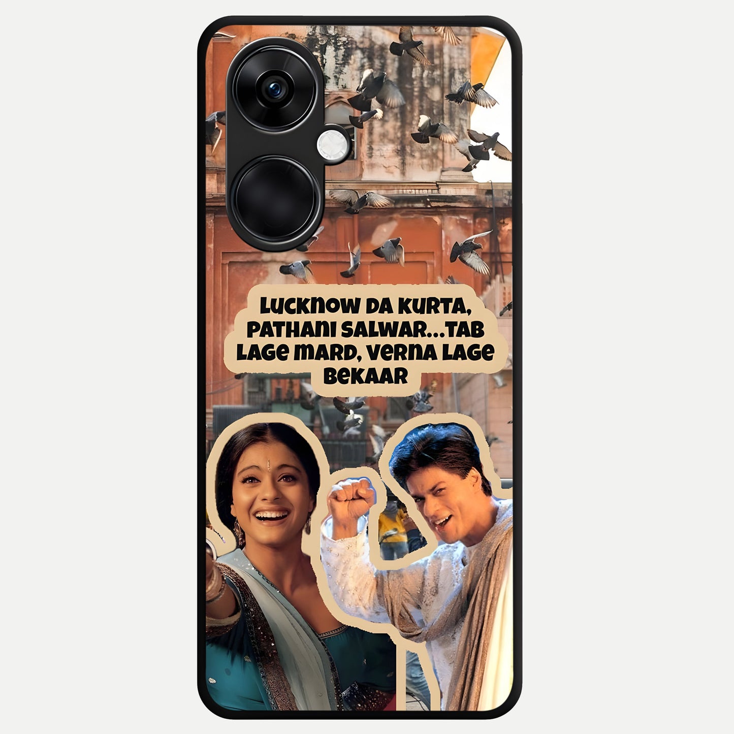  Desi Retro Vibes Glass Case For Oneplus Nord CE3 back cover – full design glossy printed glass finish