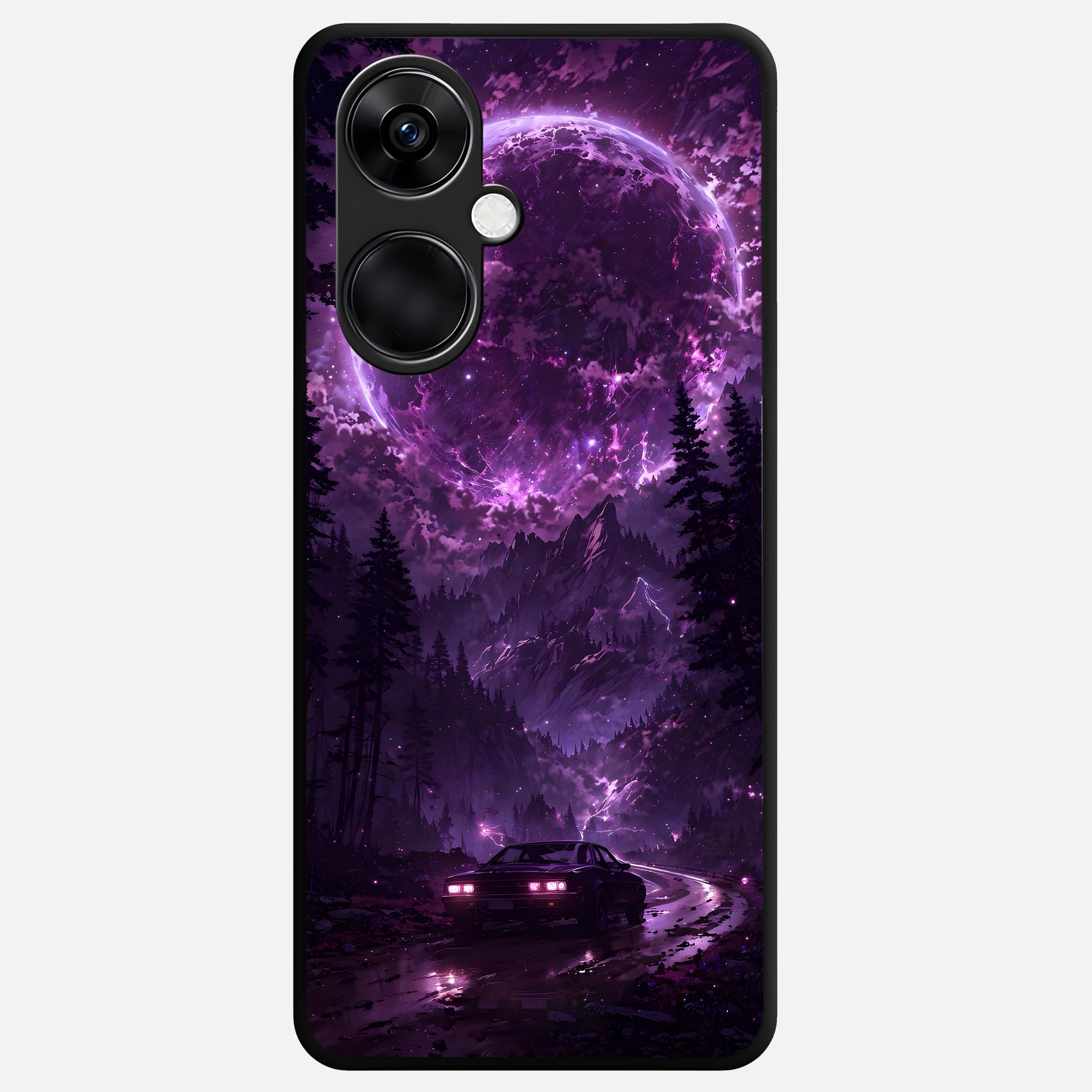  Eternal Cosmic Drive Glass Case For Oneplus Nord CE3 back cover – full design glossy printed glass finish