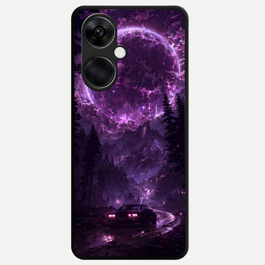 Eternal Cosmic Drive Glass Case For Oneplus Nord CE3 back cover – full design glossy printed glass finish