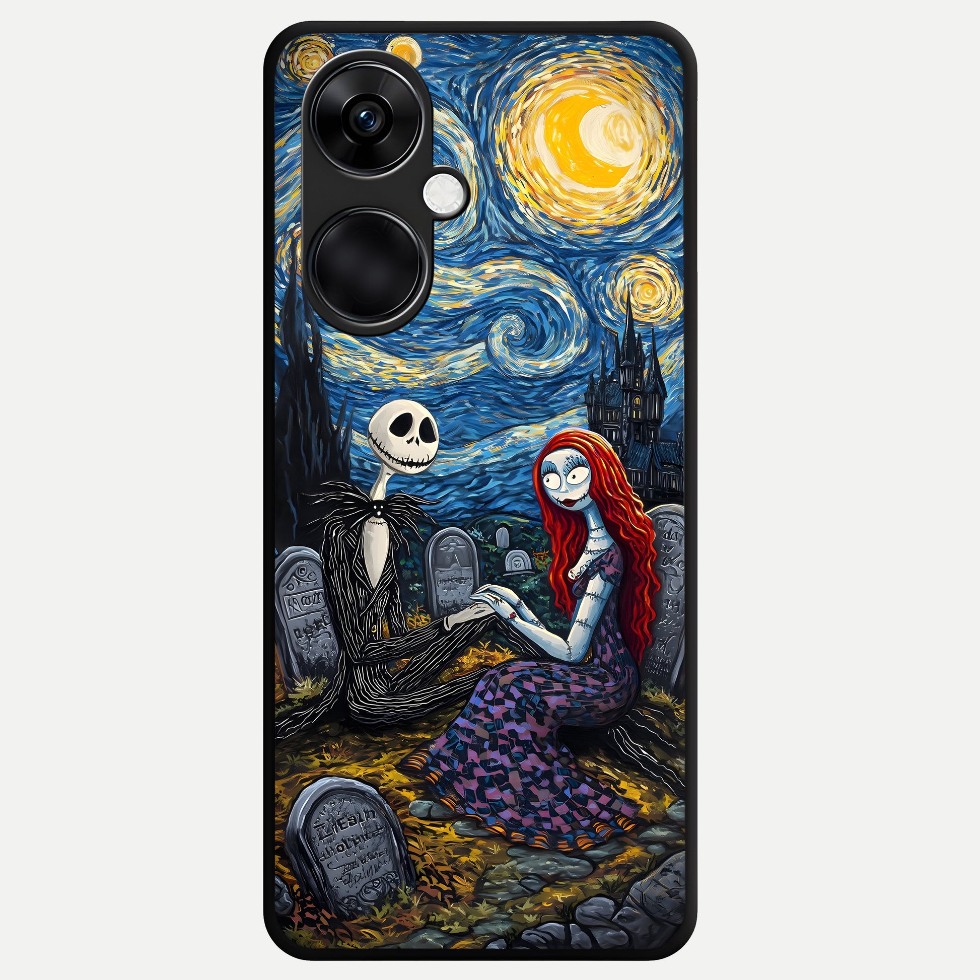  Eternal Night Love Glass Case For Oneplus Nord CE3 back cover – full design glossy printed glass finish