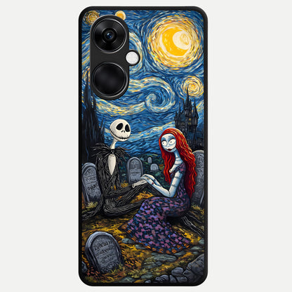  Eternal Night Love Glass Case For Oneplus Nord CE3 back cover – full design glossy printed glass finish