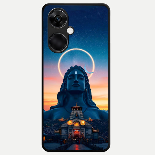  Eternal Shiva Aura Glass Case For Oneplus Nord CE3 back cover – full design glossy printed glass finish