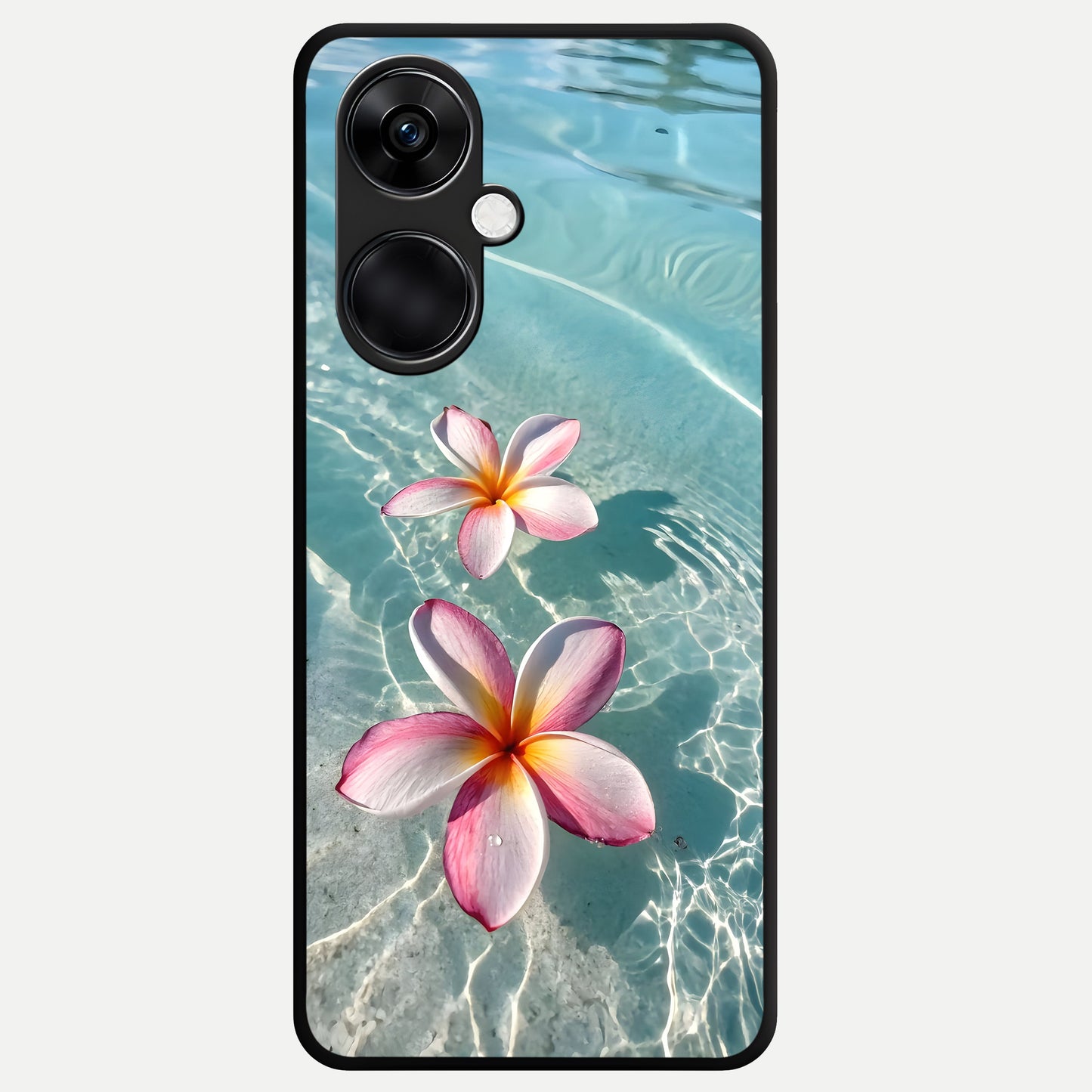  Floating Bloom Bliss Glass Case For Oneplus Nord CE3 back cover – full design glossy printed glass finish
