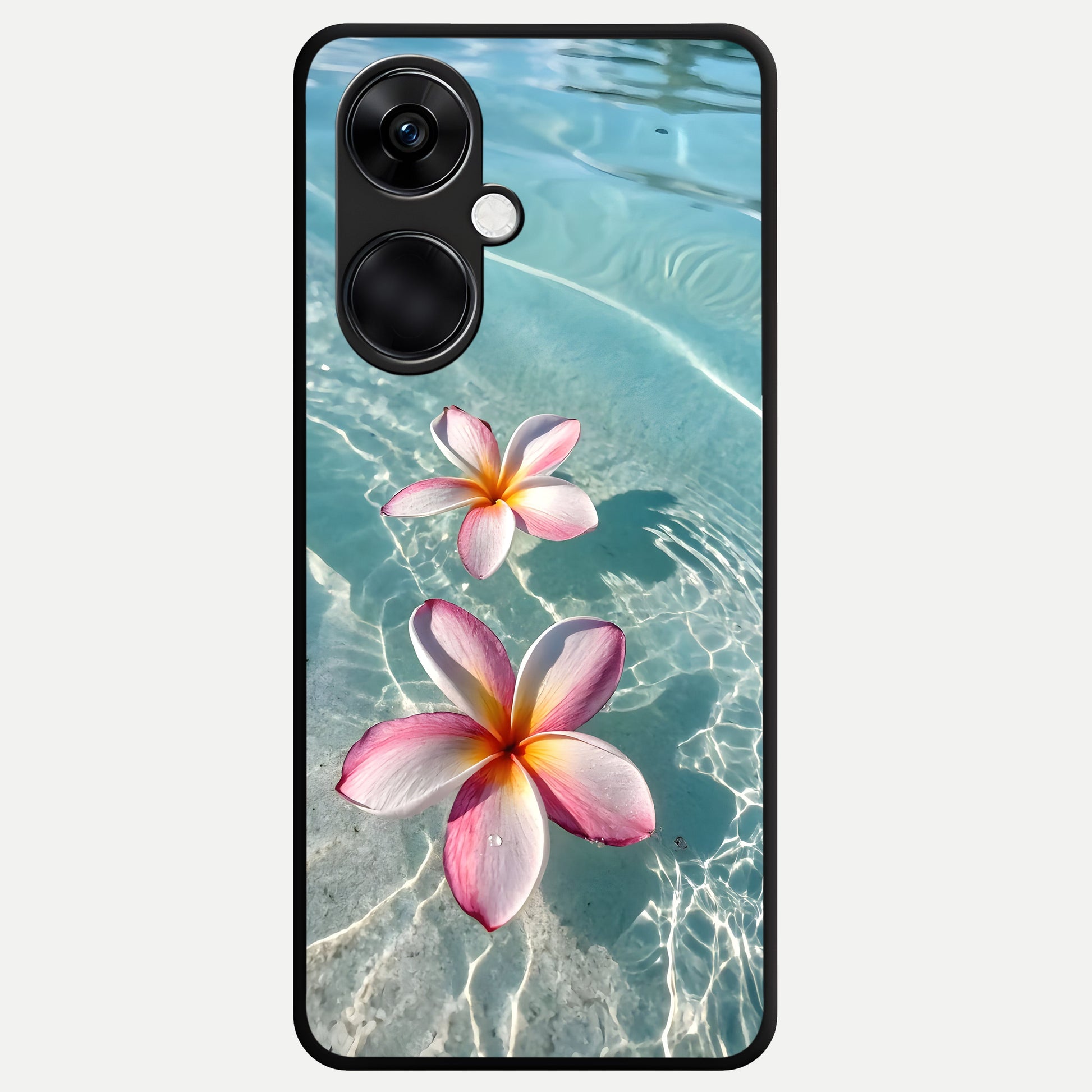  Floating Bloom Bliss Glass Case For Oneplus Nord CE3 back cover – full design glossy printed glass finish