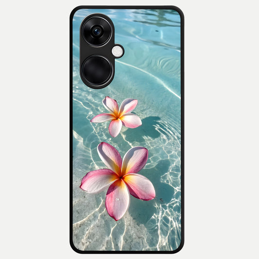  Floating Bloom Bliss Glass Case For Oneplus Nord CE3 back cover – full design glossy printed glass finish