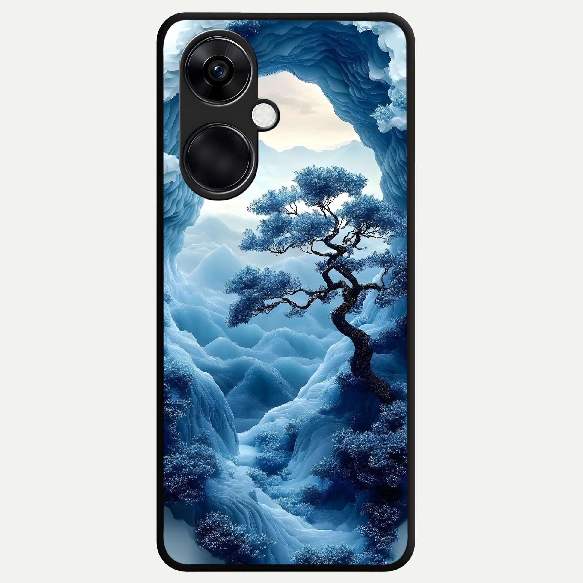  Frozen Serenity Gate Glass Case For Oneplus Nord CE3 back cover – full design glossy printed glass finish
