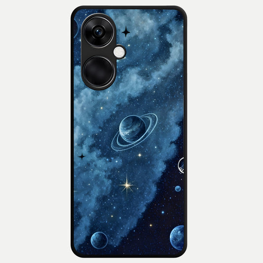  Galaxy Dream Space Glass Case For Oneplus Nord CE3 back cover – full design glossy printed glass finish