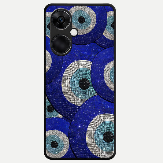  Galaxy Eye Flow Glass Case For Oneplus Nord CE3 back cover – full design glossy printed glass finish