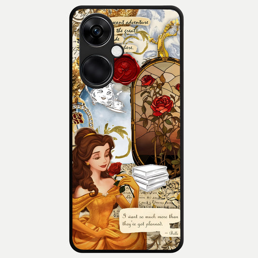  Golden Dream Belle Glass Case For Oneplus Nord CE3 back cover – full design glossy printed glass finish