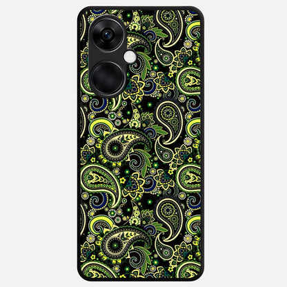  Green Lemon Glass Case For Oneplus Nord CE3 back cover – full design glossy printed glass finish