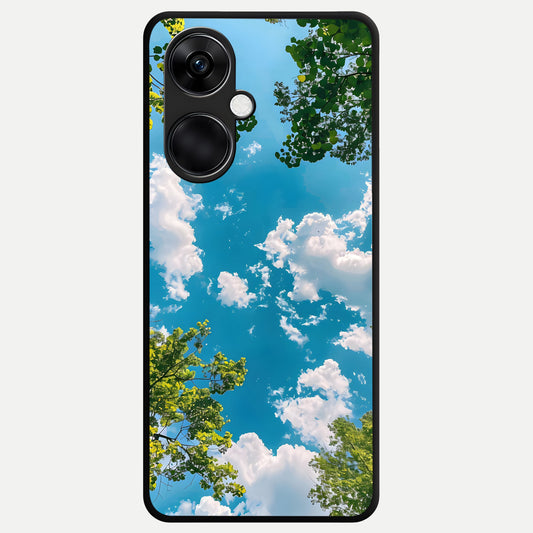  Green Moon Energy Glass Case For Oneplus Nord CE3 back cover – full design glossy printed glass finish