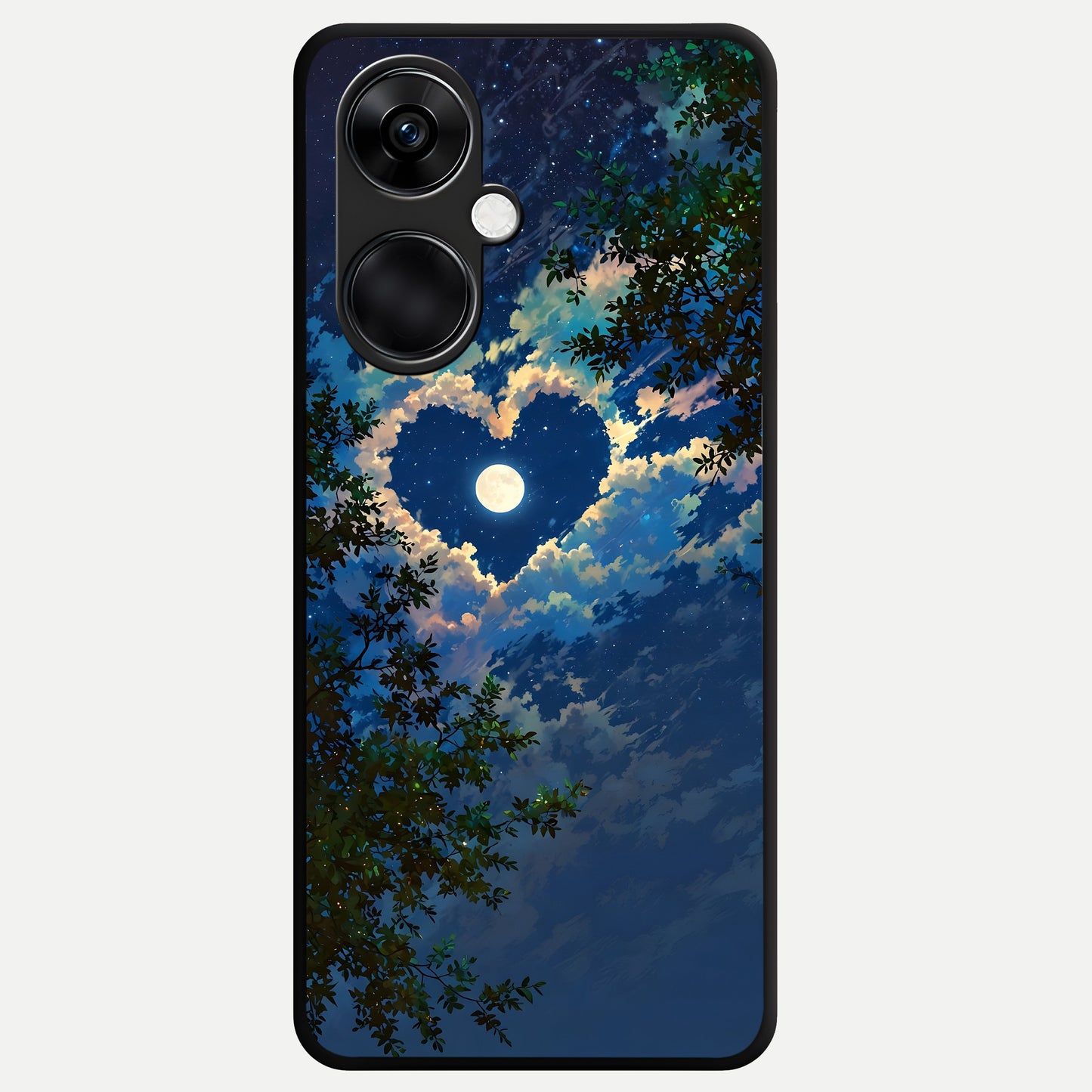  Heart With Moon Sky Glass Case For Oneplus Nord CE3 back cover – full design glossy printed glass finish