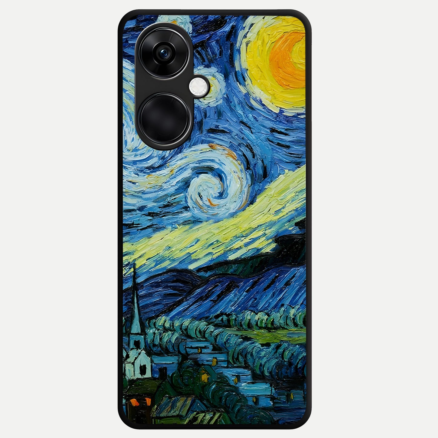  Inspired Van Gogh Art Glass Case For Oneplus Nord CE3 back cover – full design glossy printed glass finish