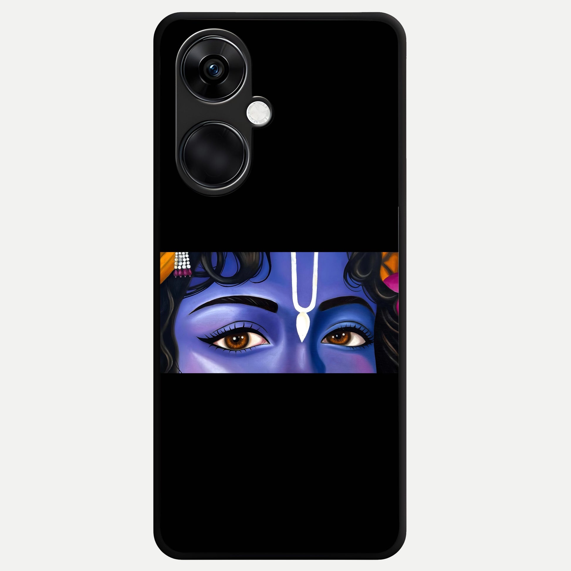 Krishna Eye Glass Case For Oneplus Nord CE3 back cover – full design glossy printed glass finish