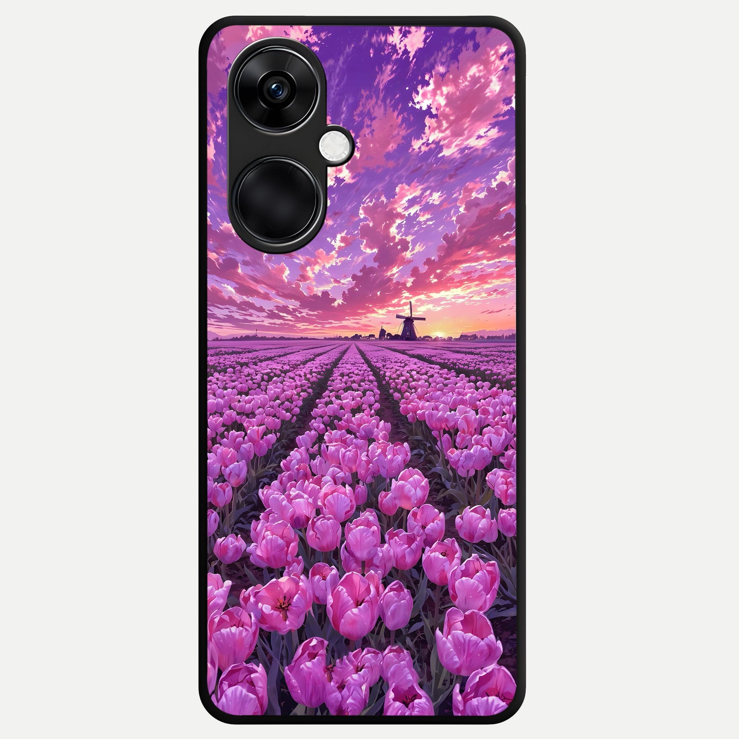  Lavender Dream Skies Glass Case For Oneplus Nord CE3 back cover – full design glossy printed glass finish