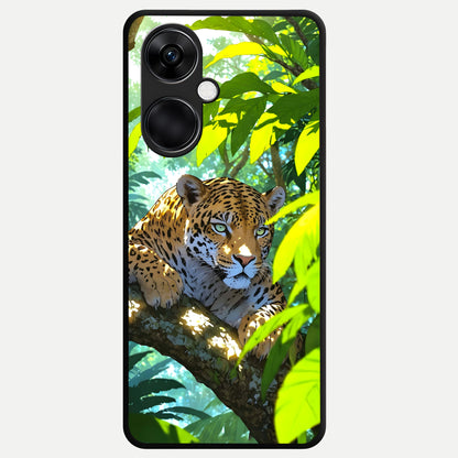  Leopard in Jungle Glass Case For Oneplus Nord CE3 back cover – full design glossy printed glass finish