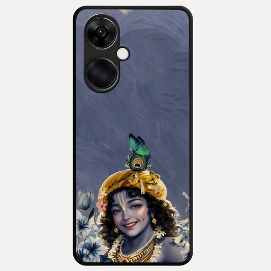  Lord Krishna Glass Case For Oneplus Nord CE3 back cover – full design glossy printed glass finish