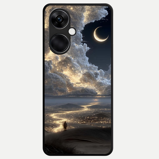  Moonlight Spark Path Glass Case For Oneplus Nord CE3 back cover – full design glossy printed glass finish
