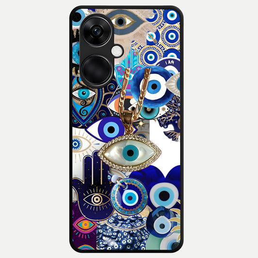  Mystic Charm Eye Glass Case For Oneplus Nord CE3 back cover – full design glossy printed glass finish