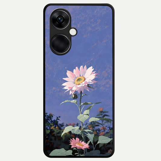  Pink Shells Outline Glass Case For Oneplus Nord CE3 back cover – full design glossy printed glass finish