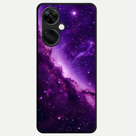 Purple Shade Sky Glass Case For Oneplus Nord CE3 back cover – full design glossy printed glass finish