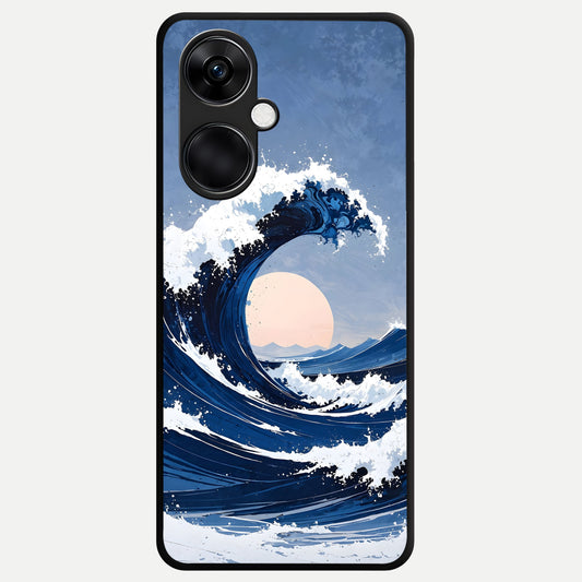  Rising Tide Power Glass Case For Oneplus Nord CE3 back cover – full design glossy printed glass finish