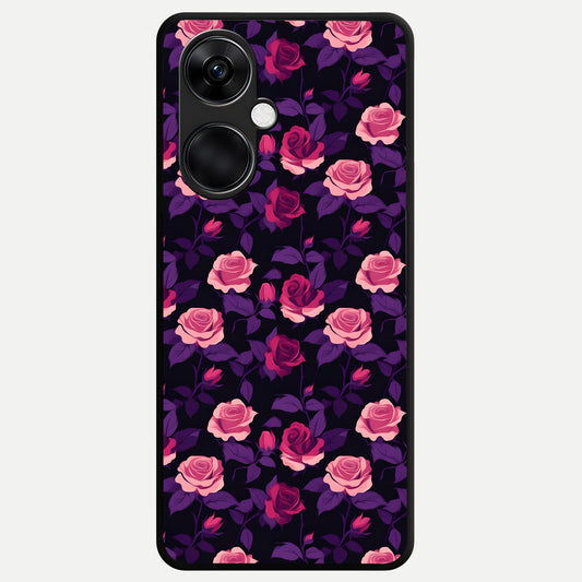  Rose Garden Twilight Glass Case For Oneplus Nord CE3 back cover – full design glossy printed glass finish