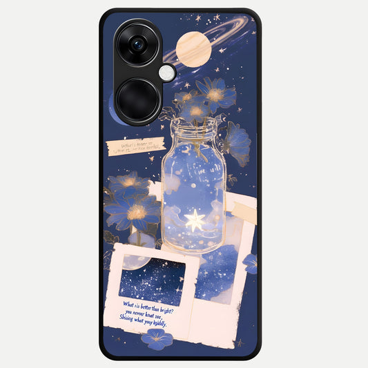  Starlit Cosmic Jar Glass Case For Oneplus Nord CE3 back cover – full design glossy printed glass finish