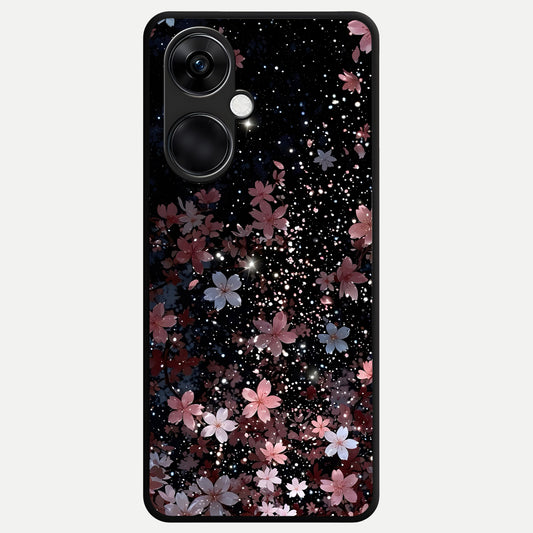  Starlit Flower Dreams Glass Case For Oneplus Nord CE3 back cover – full design glossy printed glass finish