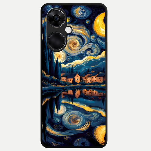  Starry Sky Serenity Glass Case For Oneplus Nord CE3 back cover – full design glossy printed glass finish