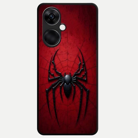  Superhero Web Emblem Glass Case For Oneplus Nord CE3 back cover – full design glossy printed glass finish