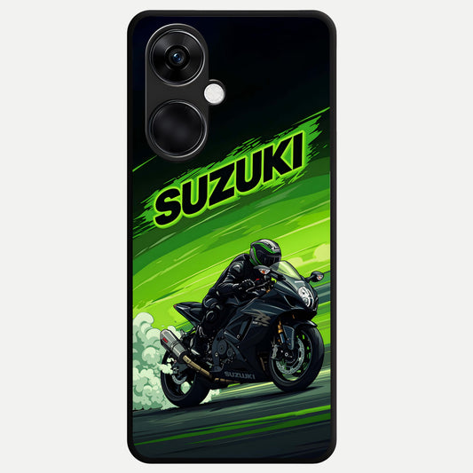  Suzuki Speed Beast Glass Case For Oneplus Nord CE3 back cover – full design glossy printed glass finish