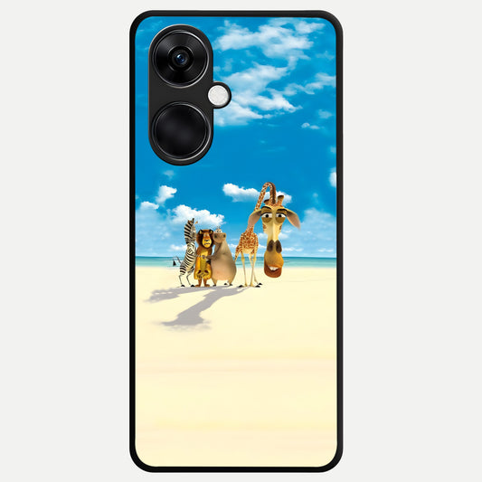  Tropical Fun Squad Glass Case For Oneplus Nord CE3 back cover – full design glossy printed glass finish