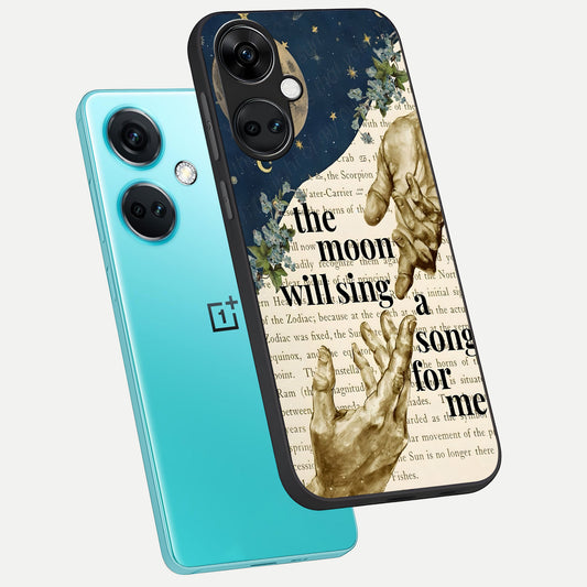  Aesthetic Divine phone case For Oneplus Nord CE3 showing premium glass back cover with detailed artwork