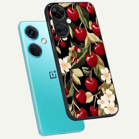  Blooming Spendor Bird phone case For Oneplus Nord CE3 showing premium glass back cover with detailed artwork