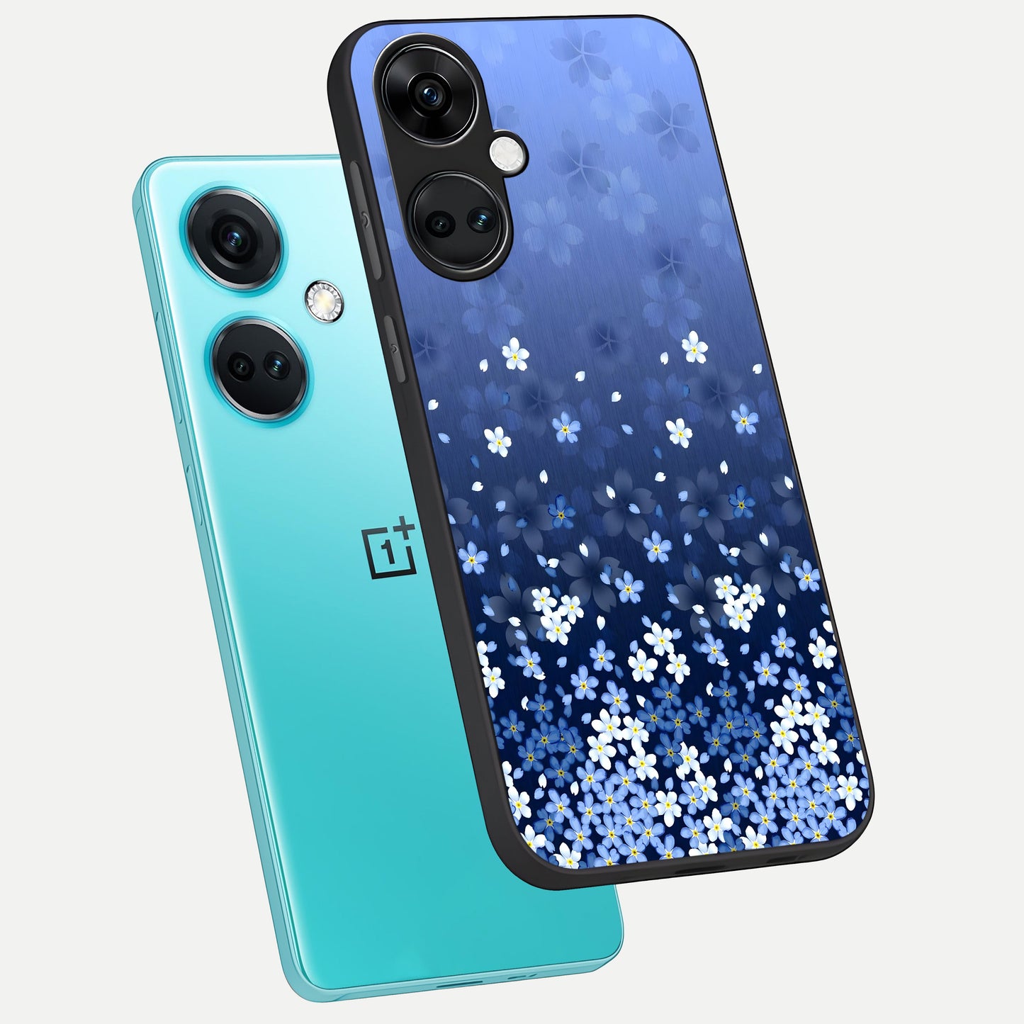  Blue Starry phone case For Oneplus Nord CE3 showing premium glass back cover with detailed artwork
