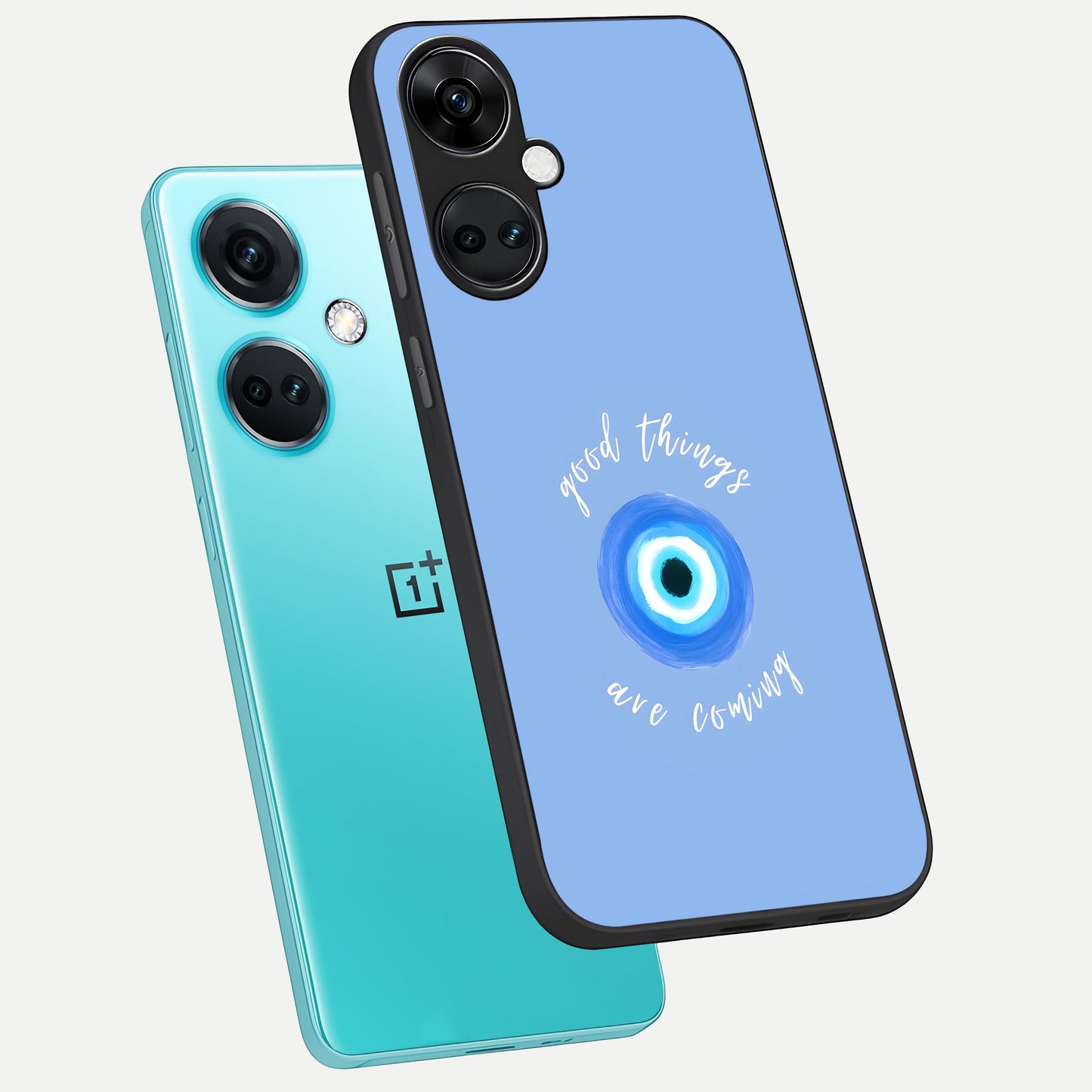  Bright Future Ahead phone case For Oneplus Nord CE3 showing premium glass back cover with detailed artwork