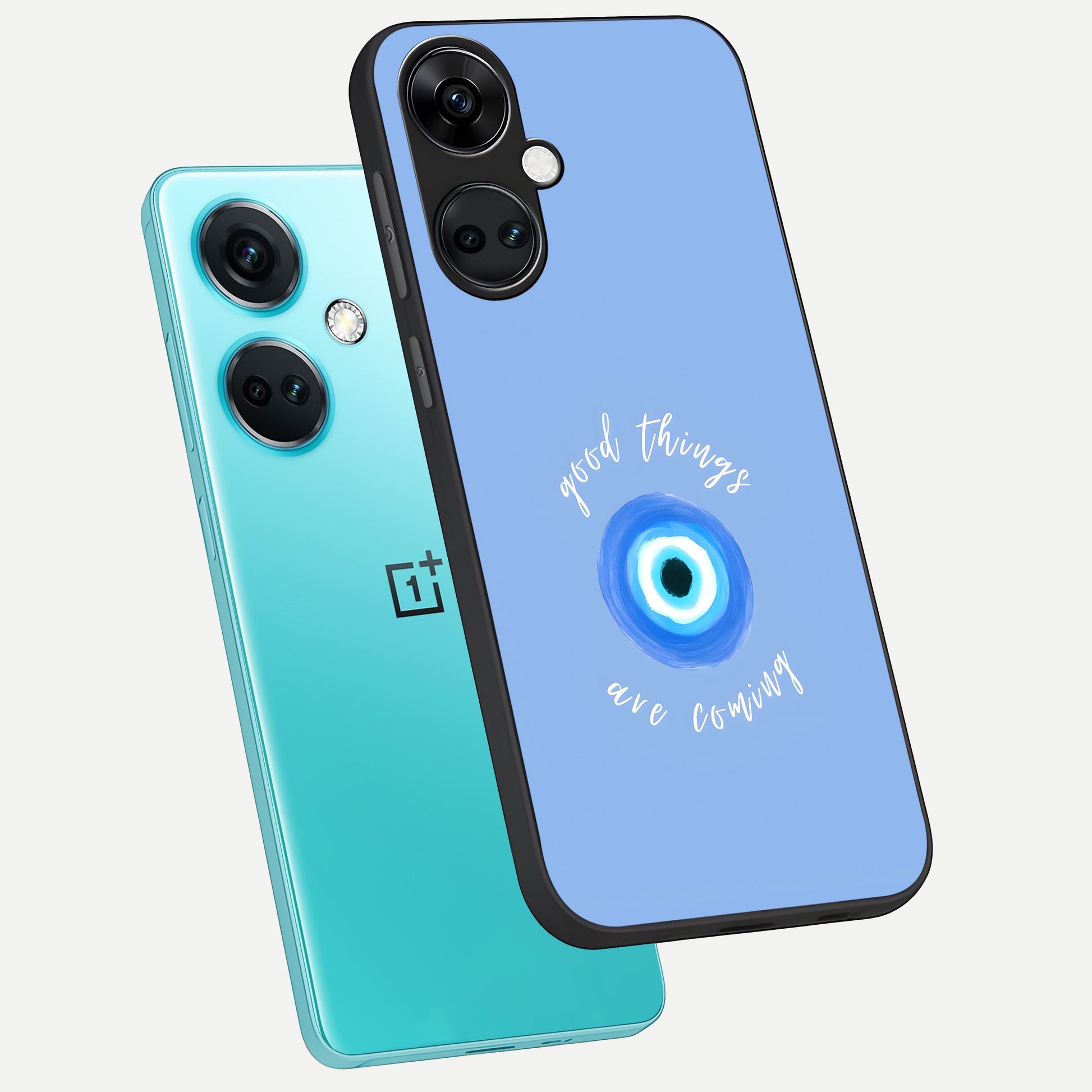  Bright Future Ahead phone case For Oneplus Nord CE3 showing premium glass back cover with detailed artwork