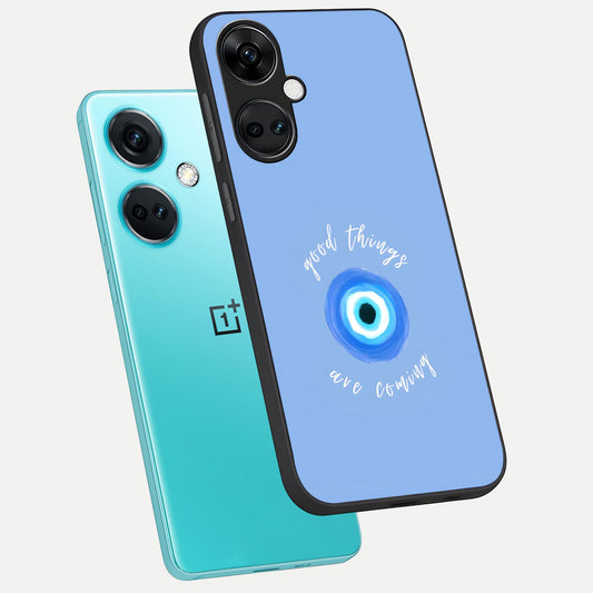  Bright Future Ahead phone case For Oneplus Nord CE3 showing premium glass back cover with detailed artwork