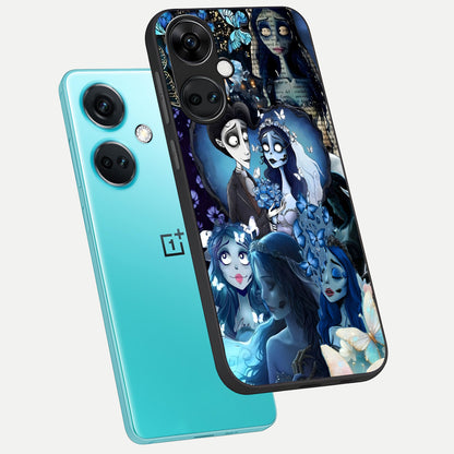  Butterfly Ghost Soul phone case For Oneplus Nord CE3 showing premium glass back cover with detailed artwork