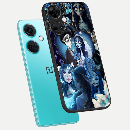  Butterfly Ghost Soul phone case For Oneplus Nord CE3 showing premium glass back cover with detailed artwork