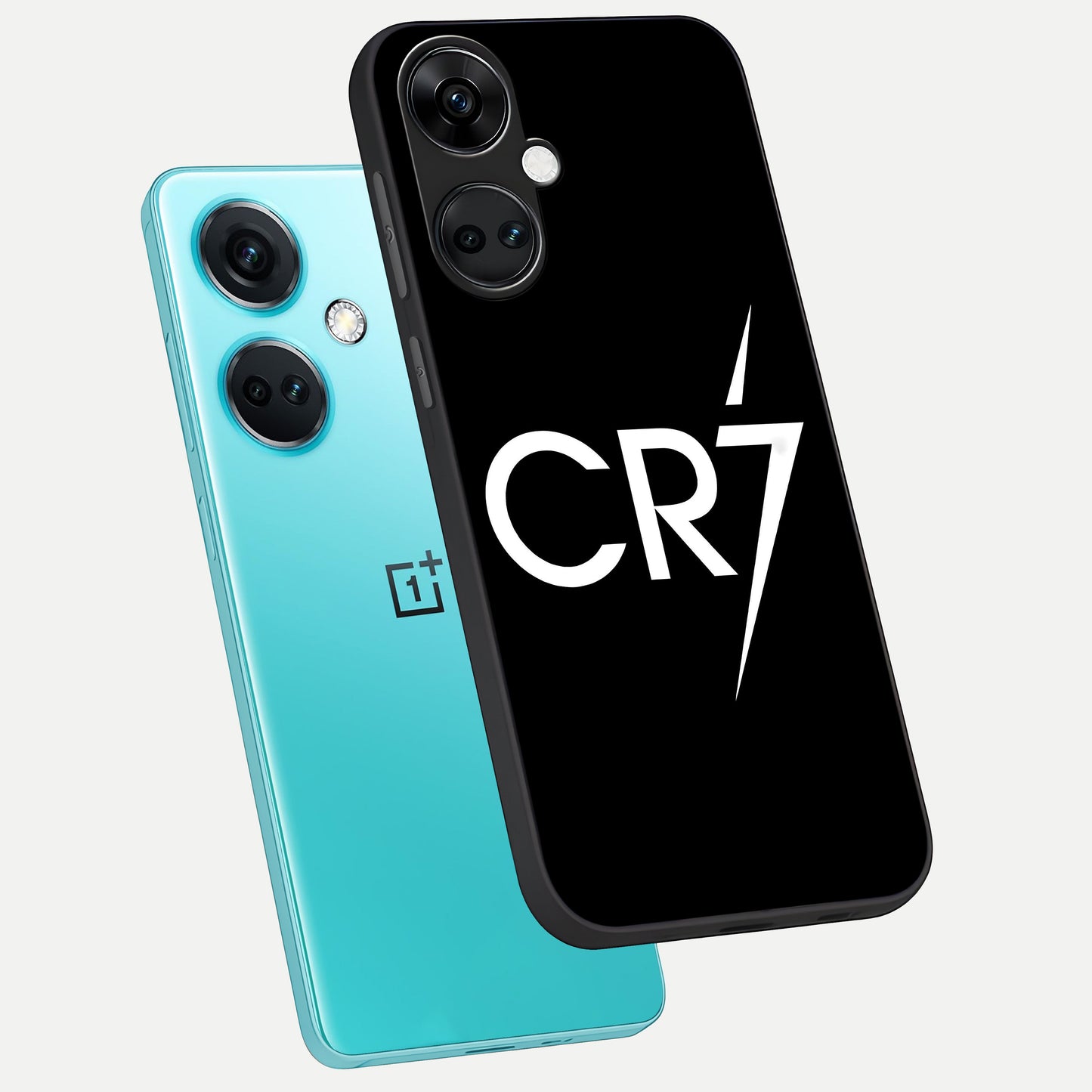  CR7 Elite Strike phone case For Oneplus Nord CE3 showing premium glass back cover with detailed artwork