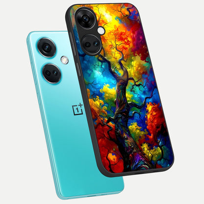  Colorful Soda Bottles phone case For Oneplus Nord CE3 showing premium glass back cover with detailed artwork