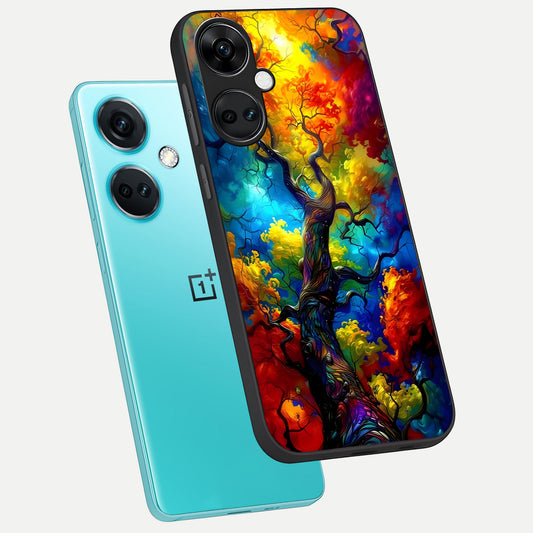  Colorful Soda Bottles phone case For Oneplus Nord CE3 showing premium glass back cover with detailed artwork