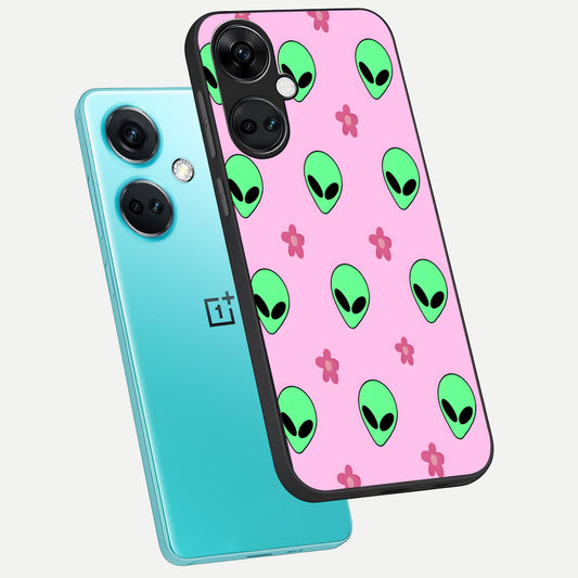  Cosmic Cute Crush phone case For Oneplus Nord CE3 showing premium glass back cover with detailed artwork