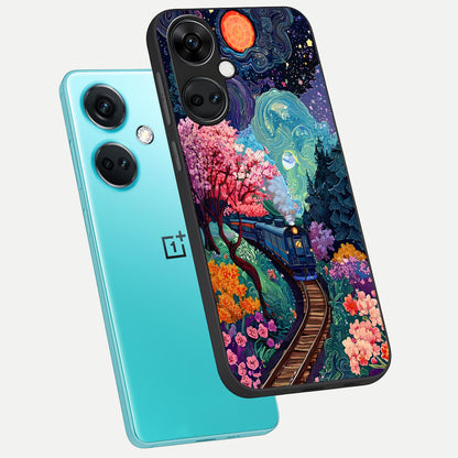  Digital Art phone case For Oneplus Nord CE3 showing premium glass back cover with detailed artwork