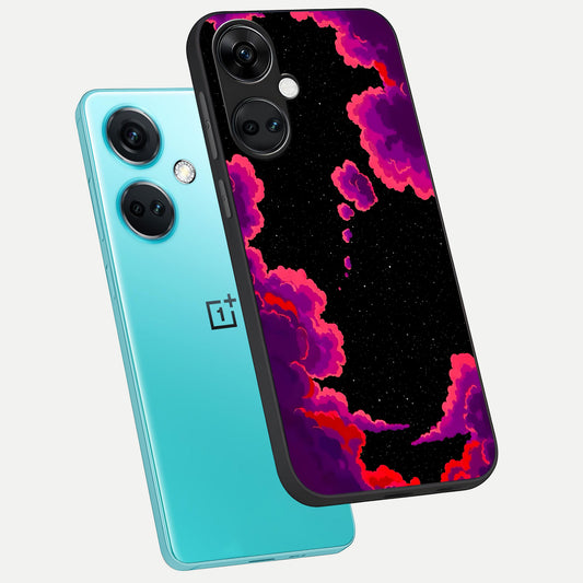  Galaxy Dream Frame phone case For Oneplus Nord CE3 showing premium glass back cover with detailed artwork
