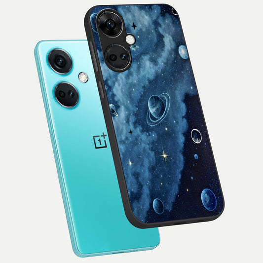  Galaxy Dream Space phone case For Oneplus Nord CE3 showing premium glass back cover with detailed artwork
