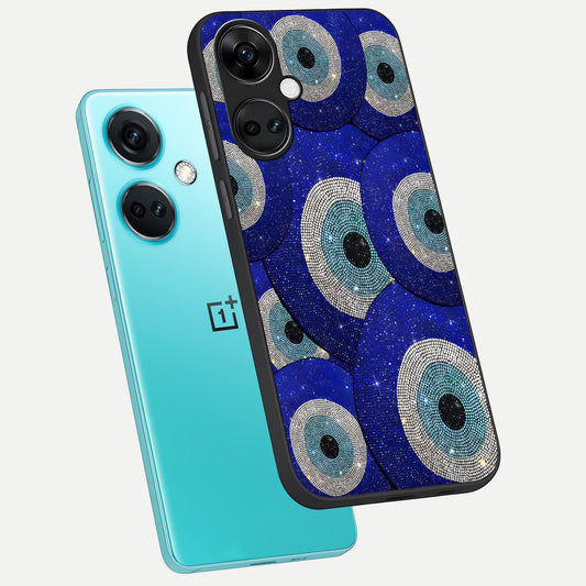  Galaxy Eye Flow phone case For Oneplus Nord CE3 showing premium glass back cover with detailed artwork