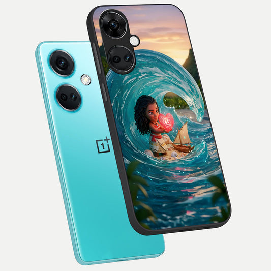  Heart of Ocean phone case For Oneplus Nord CE3 showing premium glass back cover with detailed artwork